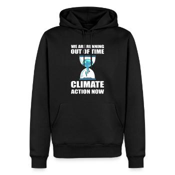 Earth Day Erde Tag Klimaaktivist - Männer Premium Bio Hoodie - Schwarz - Vorne - Nico (187cm)