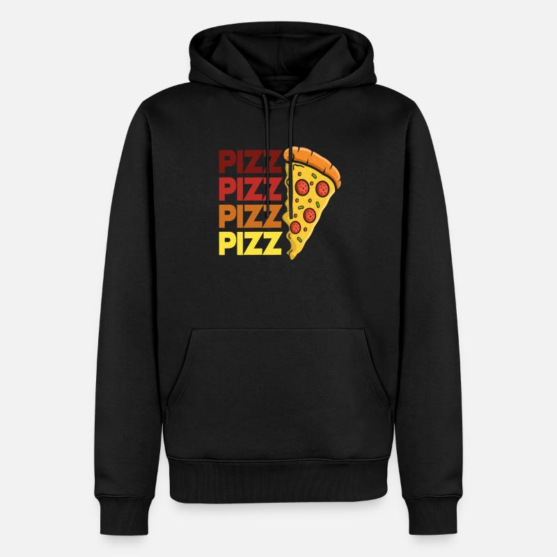 Pizza Pizza Pizza - Sweat à capuche Premium bio Homme - noir