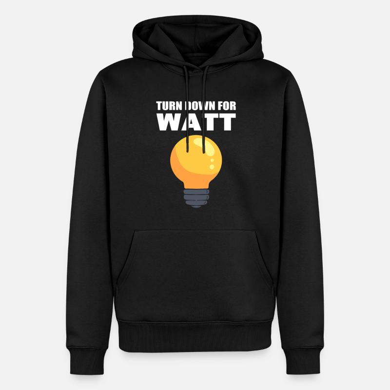 Science Pun Elektriker - Männer Premium Bio Hoodie - Schwarz