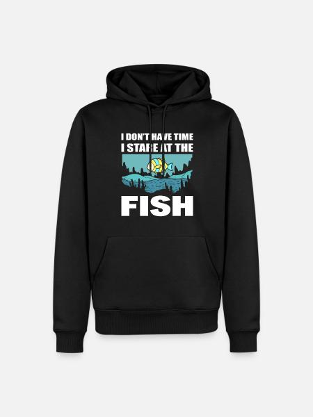 Fischliebhaber Fischer - Männer Premium Bio Hoodie - Schwarz