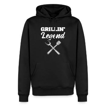 Barbeque Smoker Grillkoch - Männer Premium Bio Hoodie - Schwarz - Vorne - Nico (187cm)