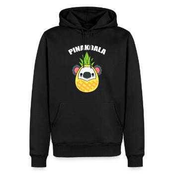 Koala Wortspiele Ananaspflücker - Männer Premium Bio Hoodie - Schwarz - Vorne - Nico (187cm)