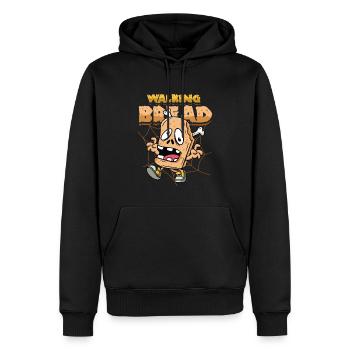 Walking Bread, drôle de costume d’Halloween - Sweat à capuche Premium bio Homme - noir - Devant - Nico (187cm)