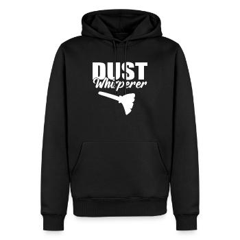 Dust Whisperer Dienstmädchen - Männer Premium Bio Hoodie - Schwarz - Vorne - Nico (187cm)