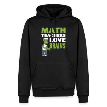 Lustiger Mathematiklehrer - Männer Premium Bio Hoodie - Schwarz - Vorne - Nico (187cm)