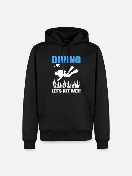 Tauchen Schnorcheln - Männer Premium Bio Hoodie - Schwarz