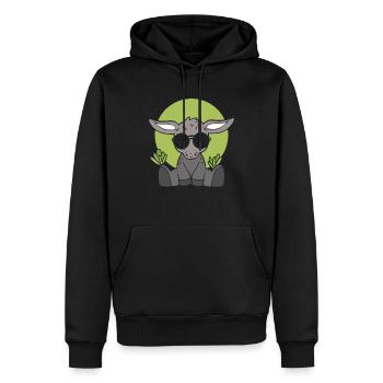 Netter kleiner Esel Stockman - Männer Premium Bio Hoodie - Schwarz - Vorne - Nico (187cm)