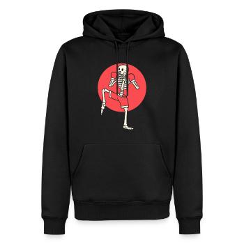 Muay Thai Skelett Muay Thai Instructor - Männer Premium Bio Hoodie - Schwarz - Vorne - Nico (187cm)