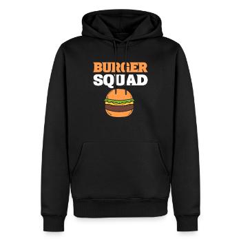 Burger Squad Fastfood -Liebhaber - Männer Premium Bio Hoodie - Schwarz - Vorne - Nico (187cm)