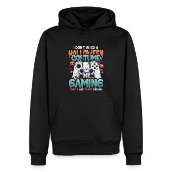 Spooky gaming skills for Halloween - Men’s Premium Organic Hoodie - black - Front - Nico (187cm)