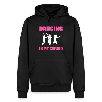Dancing Is My Cardio Hip -Hop -Tänzer - Männer Premium Bio Hoodie - Schwarz - Vorne - Nico (187cm)