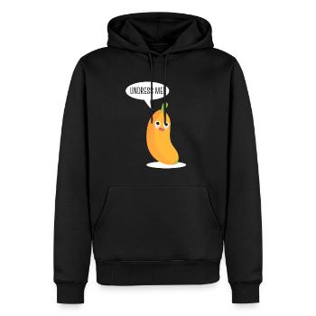 Undress Me Banane - Männer Premium Bio Hoodie - Schwarz - Vorne - Nico (187cm)