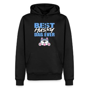 Best Husky Dad Ever Hundetrainer - Männer Premium Bio Hoodie - Schwarz - Vorne - Nico (187cm)