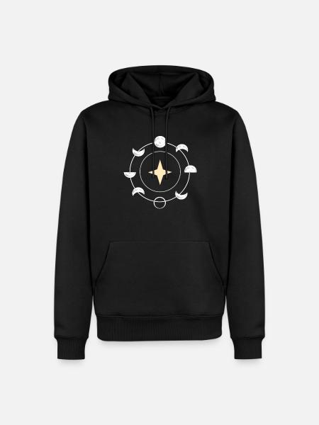 Astrologie Mondfinsternis Astrologe - Männer Premium Bio Hoodie - Schwarz