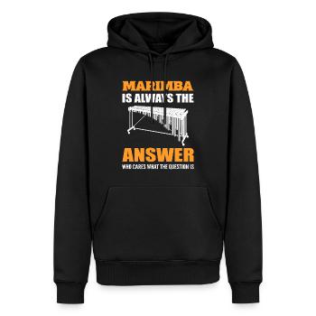 Marimba -Instrument Marimba -Spieler - Männer Premium Bio Hoodie - Schwarz - Vorne - Nico (187cm)