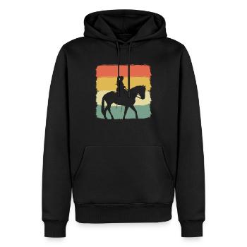Equestrian Reiter - Männer Premium Bio Hoodie - Schwarz - Vorne - Nico (187cm)