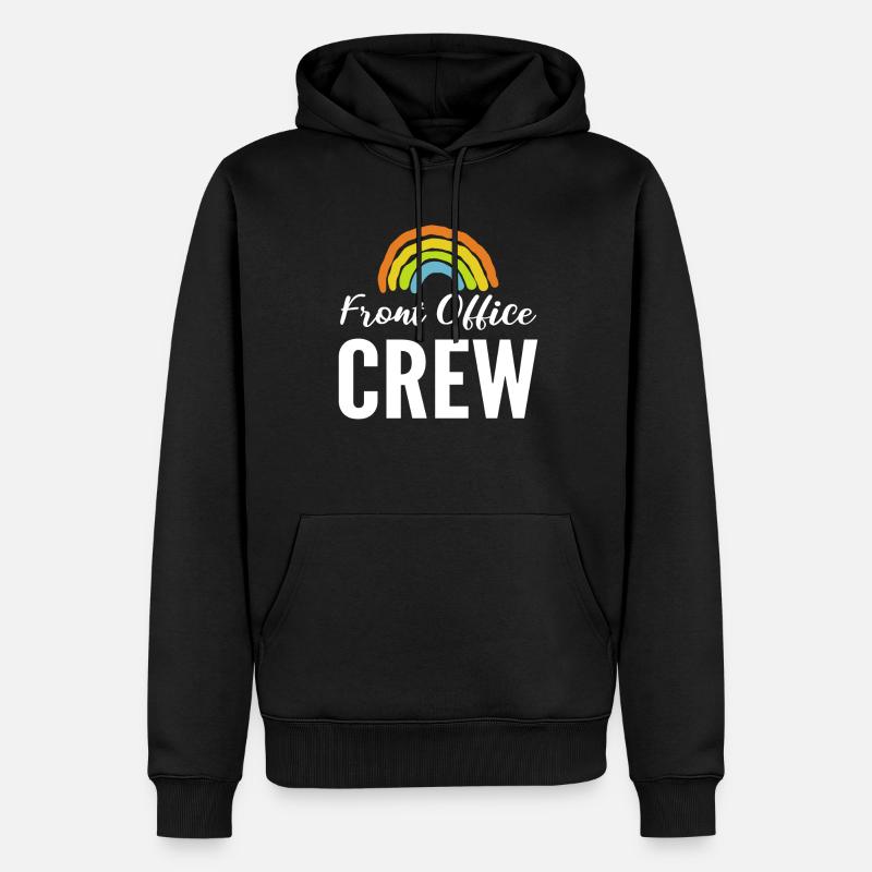 Front Office Crew Rezeptionist - Männer Premium Bio Hoodie - Schwarz