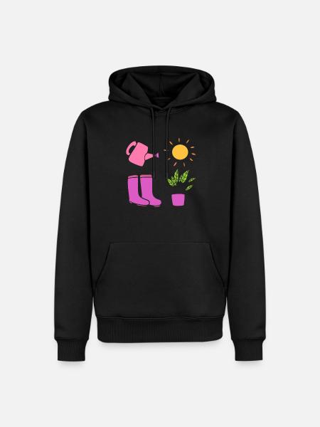 Botanisch Gärtner - Männer Premium Bio Hoodie - Schwarz