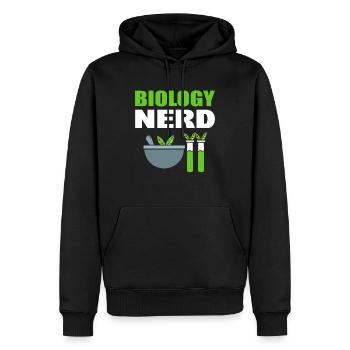 Biology Nerd Biologieprofessor - Männer Premium Bio Hoodie - Schwarz - Vorne - Nico (187cm)