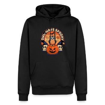 Owl-ways Spooky - Fans De Nocturne - Sweat à capuche Premium bio Homme - noir - Devant - Nico (187cm)