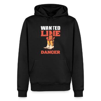 Country Music Line Dance Linientänzer - Männer Premium Bio Hoodie - Schwarz - Vorne - Nico (187cm)
