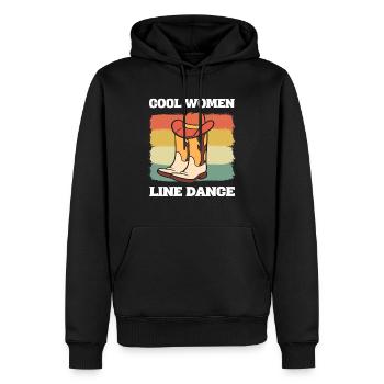 Country Music Line Dance Professioneller Tänzer - Männer Premium Bio Hoodie - Schwarz - Vorne - Nico (187cm)