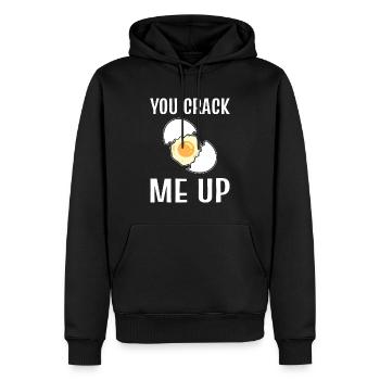You Crack Me Up Persönlicher Koch - Männer Premium Bio Hoodie - Schwarz - Vorne - Nico (187cm)