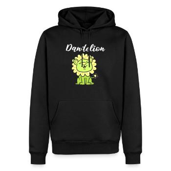 Dandelion Löwentrainer - Männer Premium Bio Hoodie - Schwarz - Vorne - Nico (187cm)