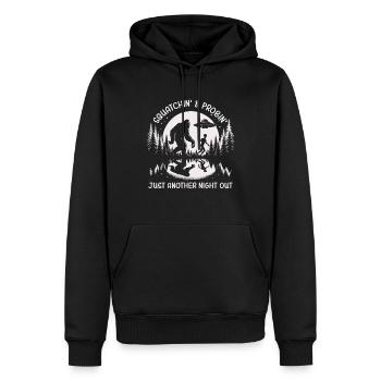 Squatchin' Probin' - For the Cryptid Hunters & - Männer Premium Bio Hoodie - Schwarz - Vorne - Nico (187cm)