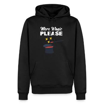 Zauberhut Zauberer - Männer Premium Bio Hoodie - Schwarz - Vorne - Nico (187cm)