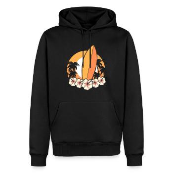 Surfbrett Surfer - Männer Premium Bio Hoodie - Schwarz - Vorne - Nico (187cm)