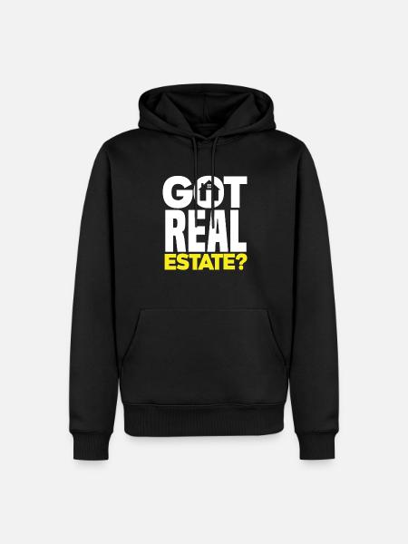Logement d’agent immobilier - Sweat à capuche Premium bio Homme - noir