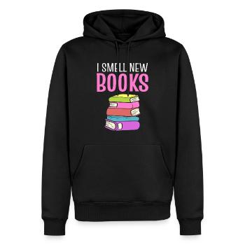Buchliebhaber Bibliothekar - Männer Premium Bio Hoodie - Schwarz - Vorne - Nico (187cm)