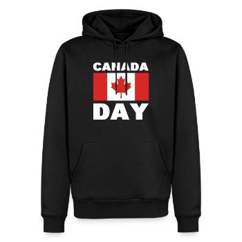 Canada Day Geograph - Männer Premium Bio Hoodie - Schwarz - Vorne - Nico (187cm)