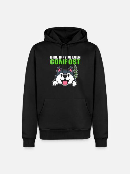 Lustige Gartenarbeit Gärtner - Männer Premium Bio Hoodie - Schwarz