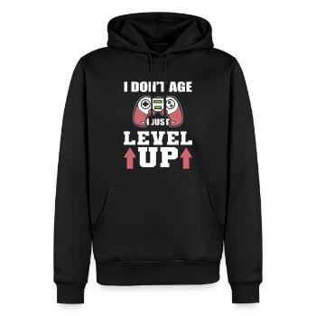 I Don't Age I Just Level Up Online -Videospieler - Männer Premium Bio Hoodie - Schwarz - Vorne - Nico (187cm)