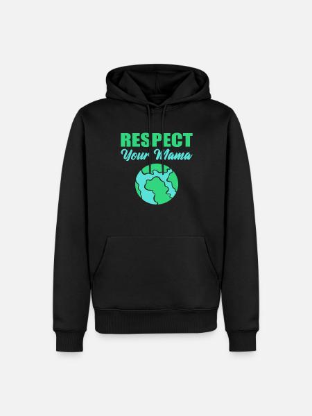 Naturliebhaber Umweltaktivist - Männer Premium Bio Hoodie - Schwarz