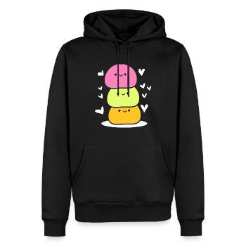 Süßes Mochi Japanischer Koch - Männer Premium Bio Hoodie - Schwarz - Vorne - Nico (187cm)