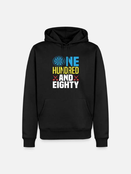 180 Dart Players - Men’s Premium Organic Hoodie - black