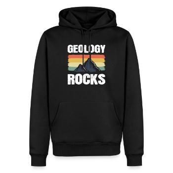 Geology Rocks Geologe - Männer Premium Bio Hoodie - Schwarz - Vorne - Nico (187cm)