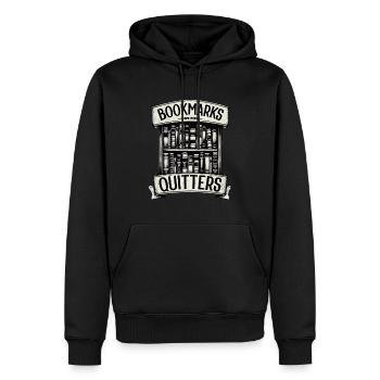 Adopter les signets fait partie de l’ de la - Sweat à capuche Premium bio Homme - noir - Devant - Nico (187cm)