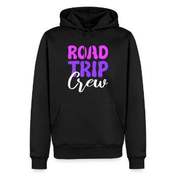 Road Trip Crew Reisender - Männer Premium Bio Hoodie - Schwarz - Vorne - Nico (187cm)