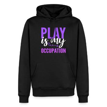 Play Is My Occupation Ergotherapeutin - Männer Premium Bio Hoodie - Schwarz - Vorne - Nico (187cm)