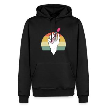 Süßer Manikürist Nagel-Techniker - Männer Premium Bio Hoodie - Schwarz - Vorne - Nico (187cm)
