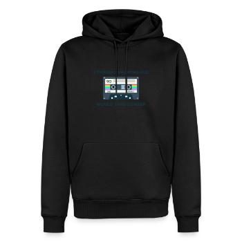 Retro -sarkastisches Alter Spruche - Männer Premium Bio Hoodie - Schwarz - Vorne - Nico (187cm)