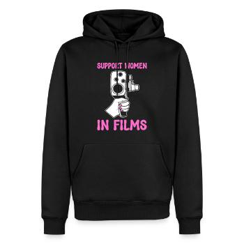 Lustiger Filmproduzent Filmemacher - Männer Premium Bio Hoodie - Schwarz - Vorne - Nico (187cm)