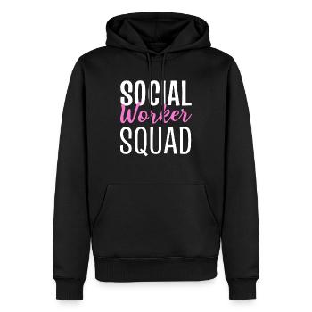 Social Worker Squad Fürsorger - Männer Premium Bio Hoodie - Schwarz - Vorne - Nico (187cm)