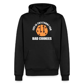 Life Is Too Short For Bad Cookies Konditor - Männer Premium Bio Hoodie - Schwarz - Vorne - Nico (187cm)