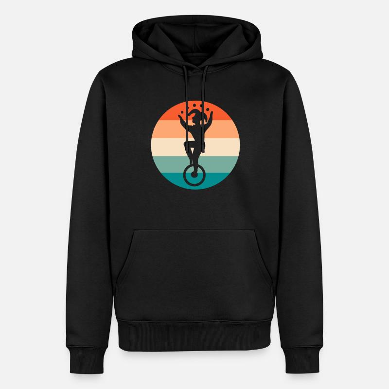 Jester jonglieren Bälle Jongleur - Männer Premium Bio Hoodie - Schwarz