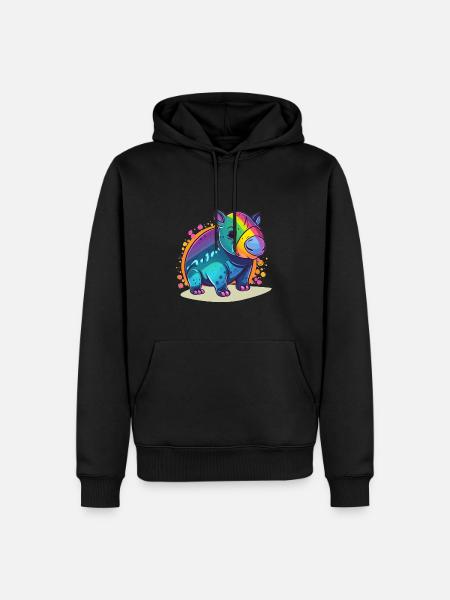 Cute Anime Style Malayan Kawaii - Men’s Premium Organic Hoodie - black